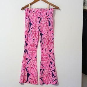 Lilly Pulitzer girls size XL pink & navy coco jungle pants